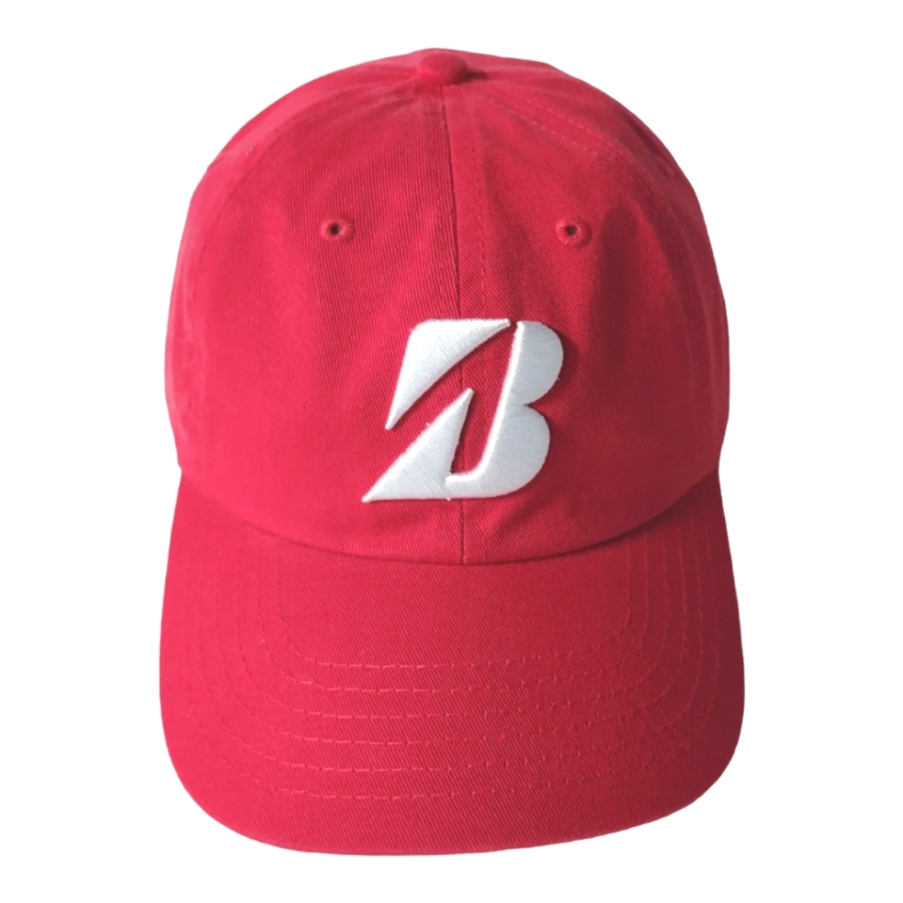 Bridgestone Golf Red Brim Adjustable Hat Cap Accessory